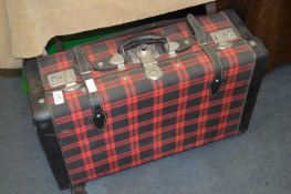Tartan Covered Suitcase