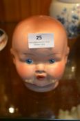 Vintage Pottery Dolls Head