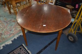 Oak Circular Topped Dining Table