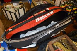 Babolat Tennis Bag Containing Five Tennis Rackets