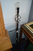 Brown Wrought Metal Standard Lamp