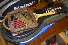 Quantity of Dunlop and RDX Tennis Rackets with Bags