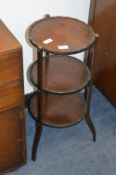Mahogany Three Tier Cake Stand