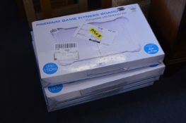 Four Boxed Premium Game Fitness Boards for Nintendo Wii
