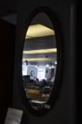 Oval Framed Wall Mirror
