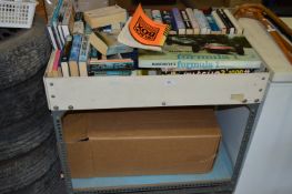 Metal Framed Trolley Containing a Large Quantity of Books