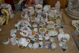 Large Collection of Pottery Crested Ware