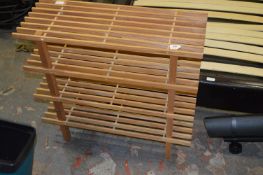 Pine Four Tier Shelf Unit