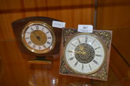 Two 1970's Mantel Clocks