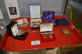 Tray Lot; Costume Jewellery, Cufflinks, Earrings, etc.