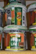 Three Tubs of Ronseal Fence Life (Medium Oak)