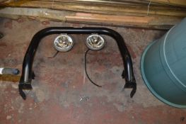 Defender Bullbar with Britax Spotlamps