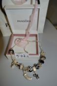 Pandora Necklace with Charms