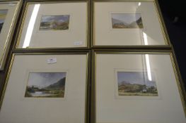 Set of Four Framed Watercolours 
