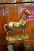 Large Brass Horse Ornament