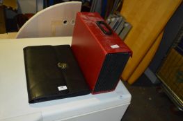 Leather Briefcase and Documents Case