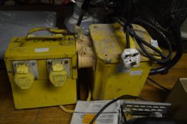 110V Two Tool Transformer with Four Way Splitter Box