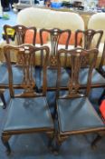 Set of Eight Queen Anne Style Dining Chairs