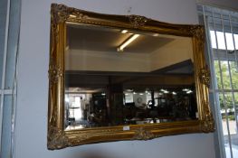 Gilt Framed Bevelled Edge Wall Mirror
