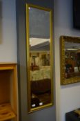 Gilt Framed Bevelled Edge Rectangular Wall Mirror