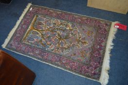 Pink Floral Pattern Rug 41x25