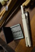 Set of Precision Screwdrivers and a Slide Rule