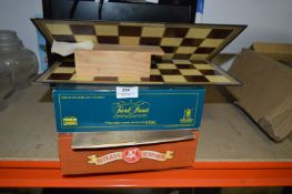 Board Games; Trivial Pursuit, Antique Roadshow and a Chess Set
