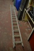 Thirty Rung Aluminium Extending Ladder