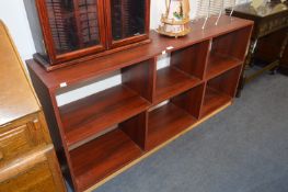 Rosewood Effect Six Section Bookshelf
