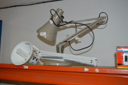 Tabletop and a Wall Mounted Anglepoise Lamps