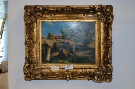Decorative Gilt Framed Print 