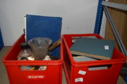 Stamp Collection and a Box of Bric-a-Brac