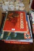 Three Boardgames; Colditz, Alexander and The London Game
