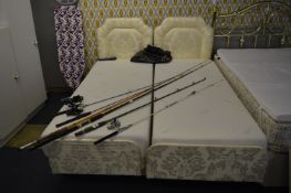 Two Orthopedic Electric Single Beds with Headboards