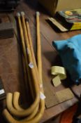 Four Walking Sticks and a Tee Square