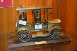 Brass Ornamental Vintage Taxi Car