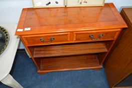 Walnut Effect Two Drawer Side Cabinet
