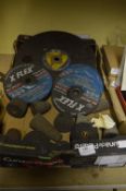 Box of Assorted Grinding Discs, Cones, Wheels, etc.