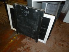 Two Chalk Boards and a Noticeboard