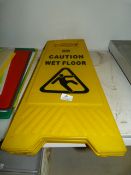 Two Caution Wet Floor Signs