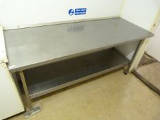 6ft Stainless Steel Preparation Table with Undershelf