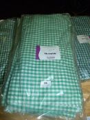 *Fifty Green Gingham Napkins