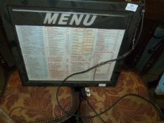 Illuminated Menu Board