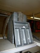 Twenty Silver Cutlery Trays