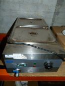 *Ace Cater Two Pot Wet Well Bain Marie with Digital Display F37