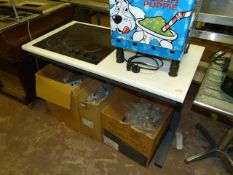 *Adjustable Height Table with Zanussi Four Ring Ceramic Hob