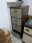 Four Drawer Foolscap Filing Cabinet (Coffee & Cream)