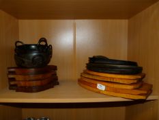Four Round and Five Oval Sizzle Plates