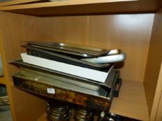 Assorted Aluminium and Stainless Steel Trays