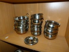 Fifteen Copper Bottom Balti Dishes
